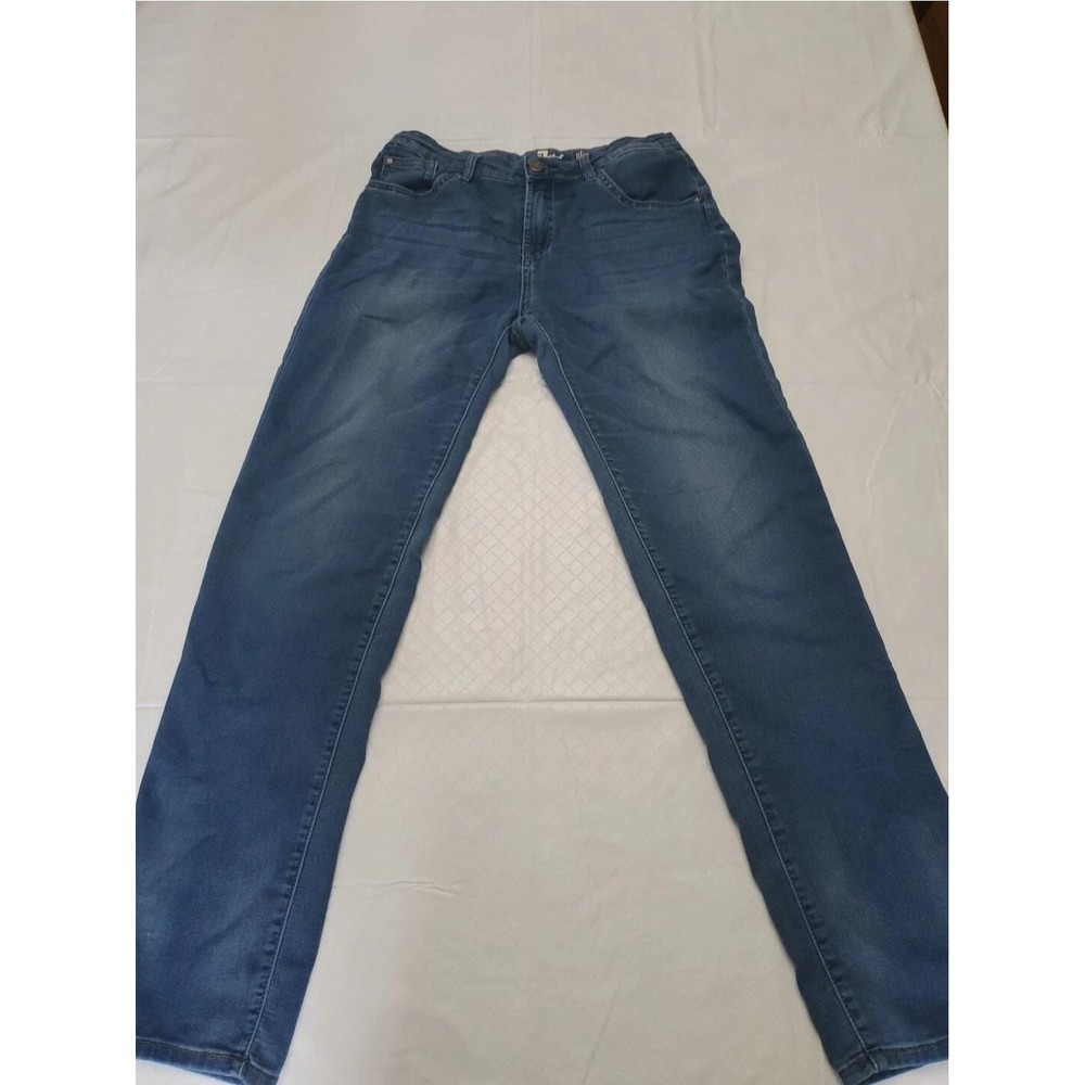 7 For All Mankind Jeans Mens 16 Blue Slimmy Slim Straight Stretch Denim 5-Pocket
